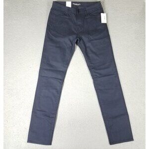 NEW Rising Sun Pants Adult 30 X 33 Navy Blue Slim Fit Stretch Casual Luxe Men's